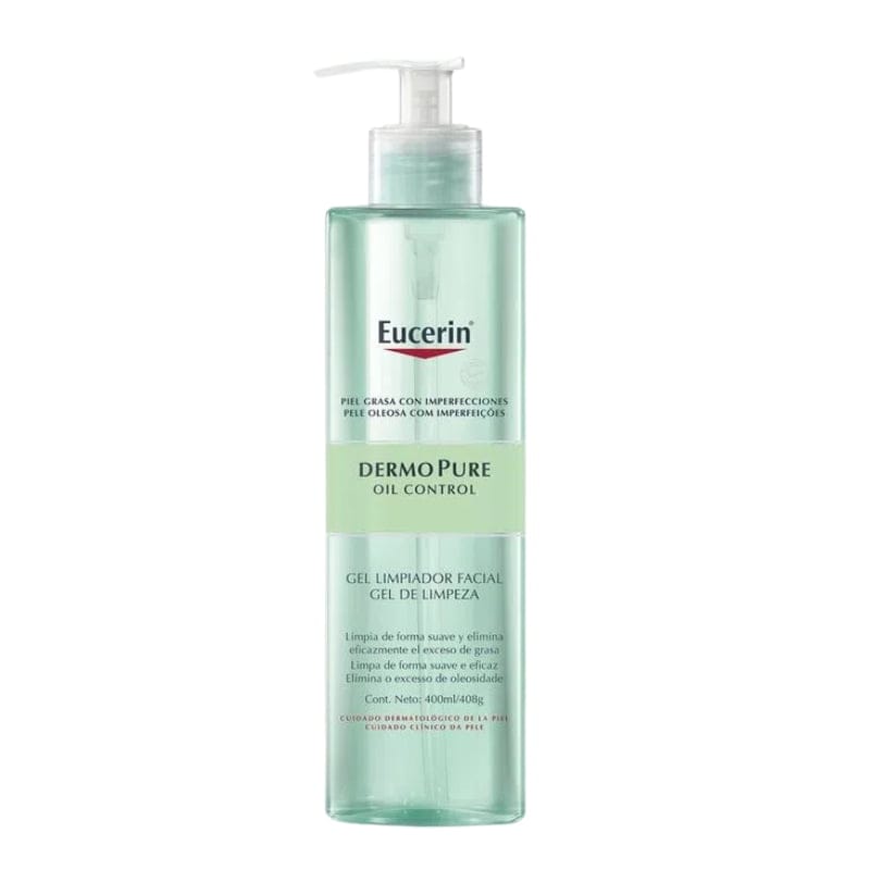 Eucerin Dermopure Gel Limpiador Facial 400ml para piel grasa y con imperfecciones