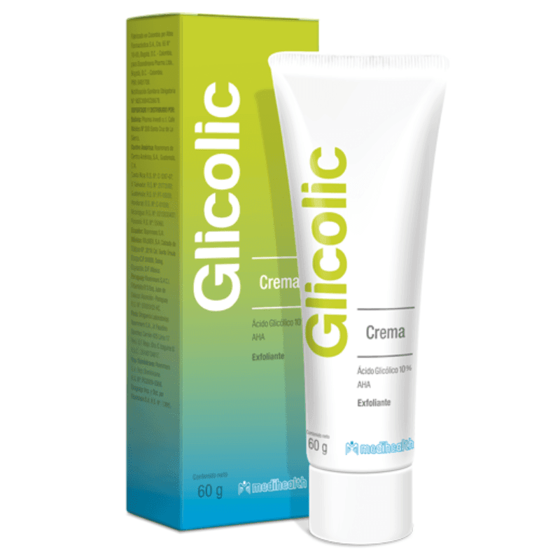 Glicolic-Crema-X-60G-Medihealth.png Glicolic Acido Glicolico 10% Exfoliante Crema 60g Medihealth - Imagen 1
